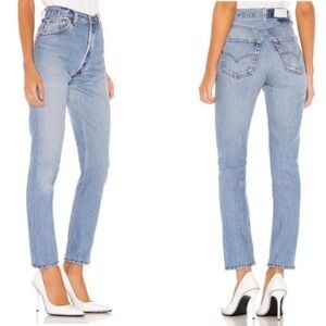 RE/DONE x Levi's High Rise Ankle Crop Jeans Size 25